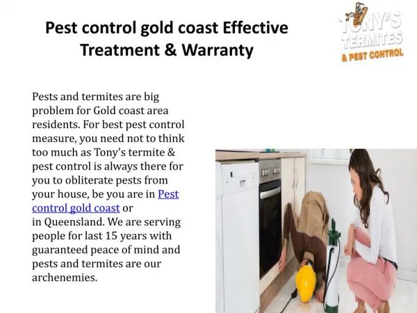 Pest control gold coast Effective Treatment & Warranty‎