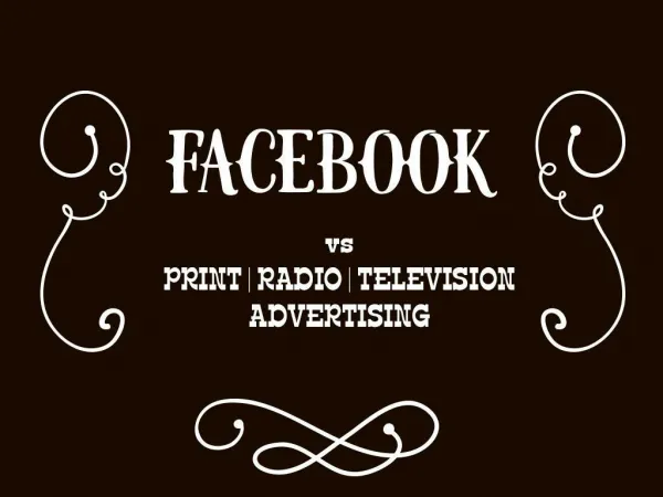 How Facebook is more useful than Tv advertising