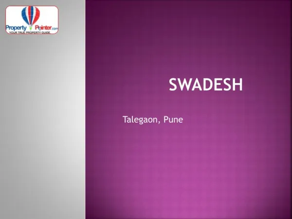 Swadesh Talegaon Pune by Saarrthi Group - 8888292222