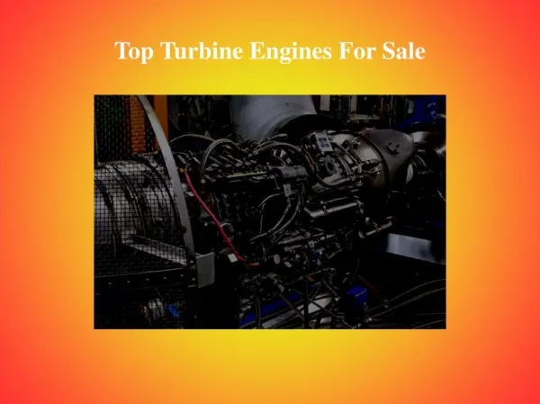 Reliable Models of Turbine Engine For Sale