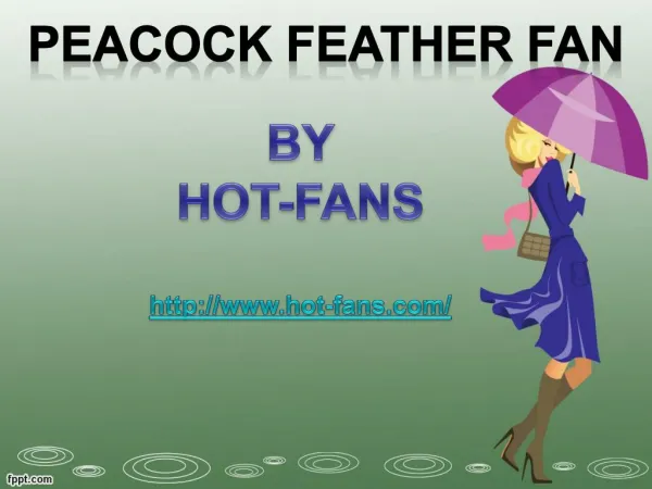 Peacock Feather Fan By Hot-Fans