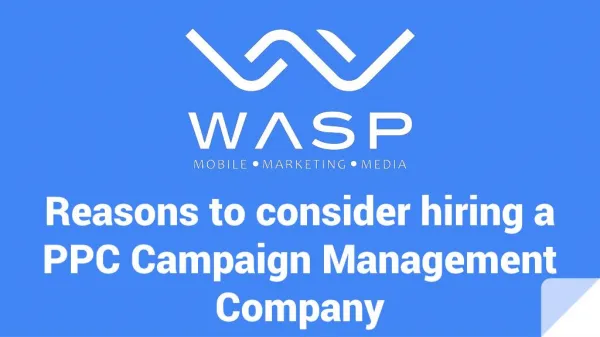 Reasons to consider hiring a PPC Campaign Management Company