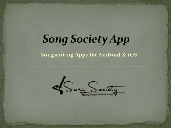 Songwriting Apps for Android & iOS