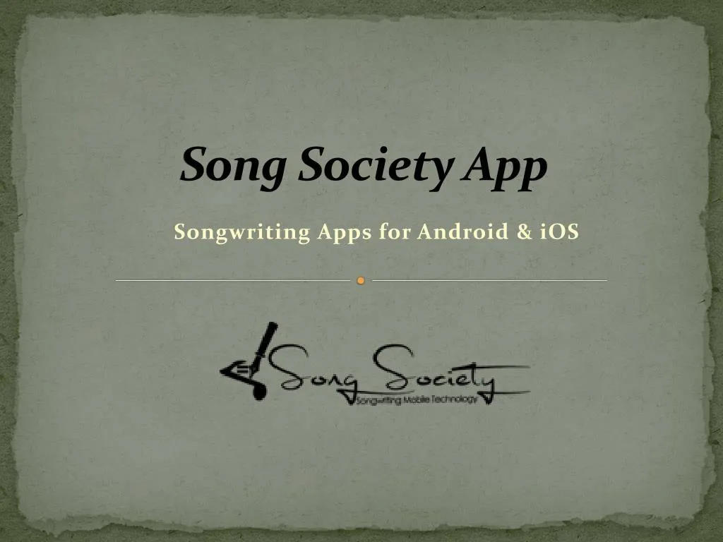 song society app