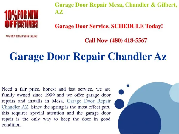 Garage Door Repair Chandler AZ Fast Services