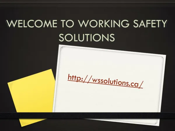 Workplace Safety Solutions