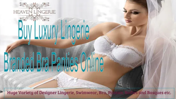 Shop Online For Luxury Lingerie, Bras and Panties