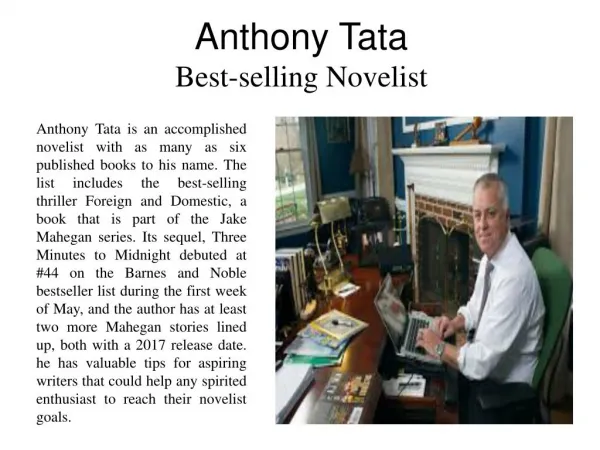 Anthony Tata - Best-selling Novelist