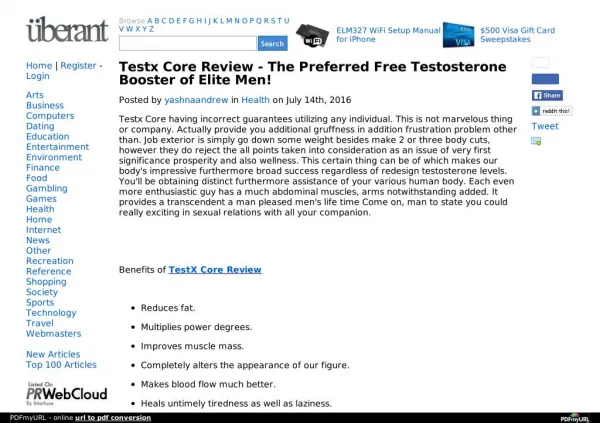 Testx Core Review- Top Choice For Natural Testosterone Boosting