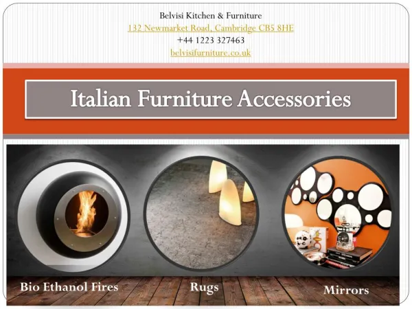 Italian Furniture Accessories
