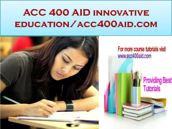 ACC 400 AID innovative education/acc400aid.com