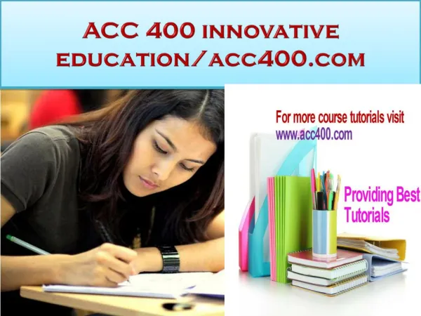 ACC 400 innovative education/acc400.com