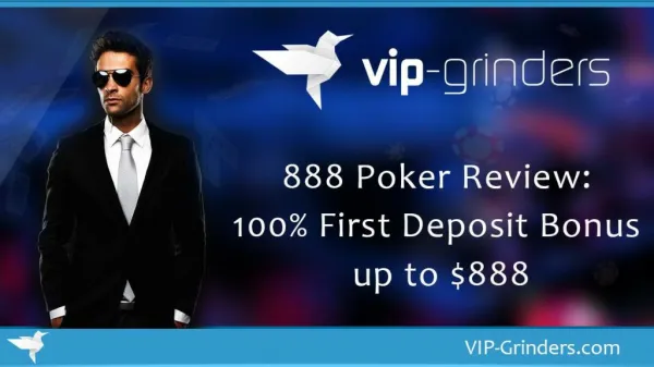 888 Poker Review: 100 % First Deposit Bonus up to $888 | Poker Training | Professional Online Poker