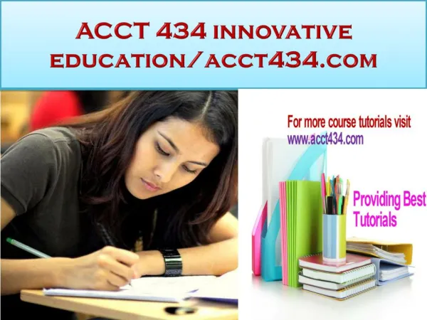 ACCT 434 innovative education/acct434.com