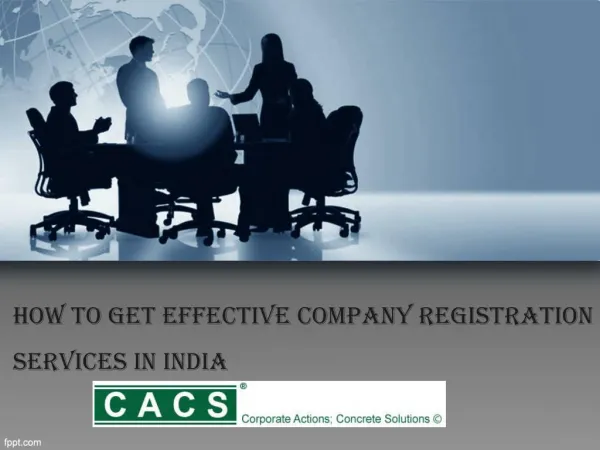How to Get Effective Company Registration Services in India