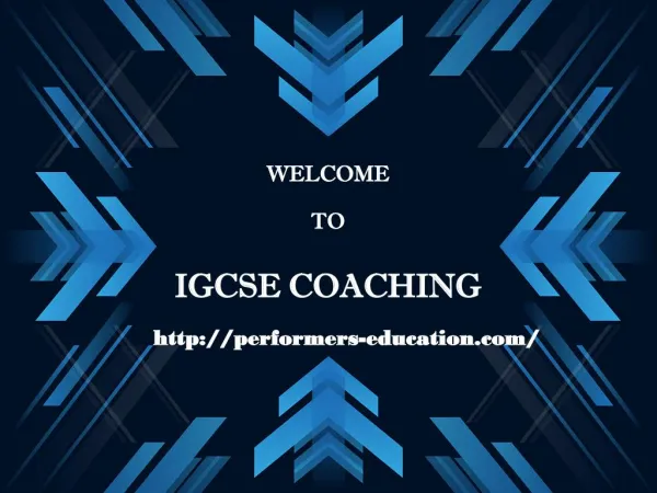 IGCSE coaching