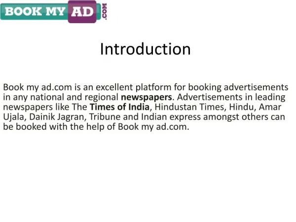 Book Matrimonial Classified Newspaper Ads in Times of India | Bookmyad