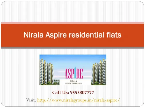 Book your dream home Nirala Aspire