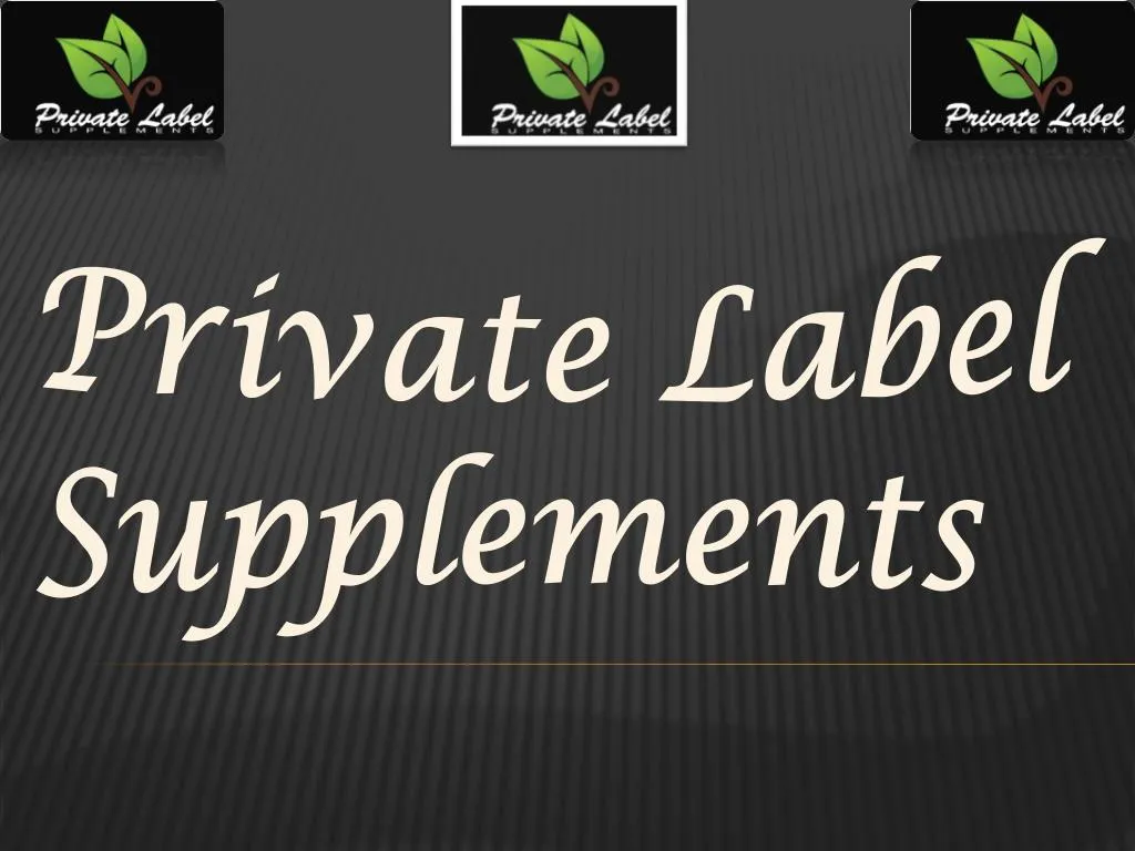 private label supplements