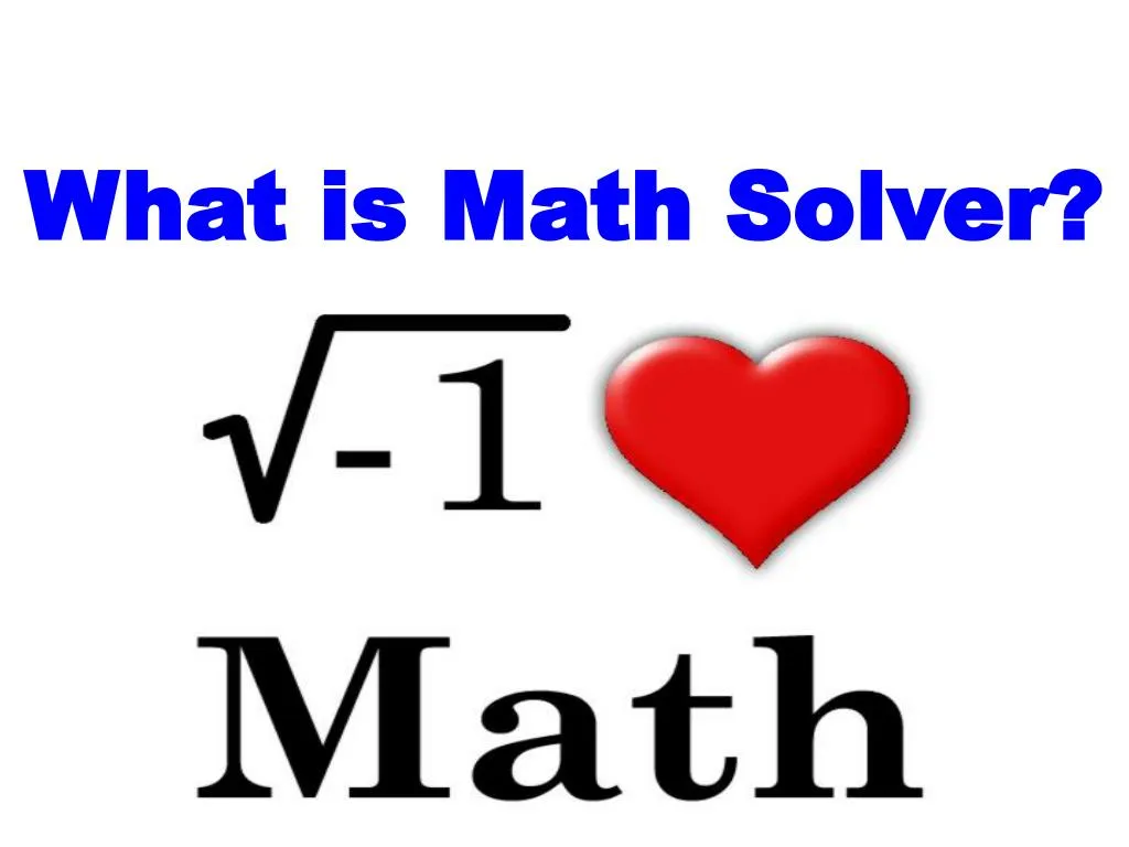what is math solver