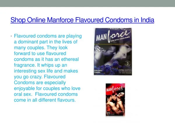 Buy online Manforce Flavoured Condoms