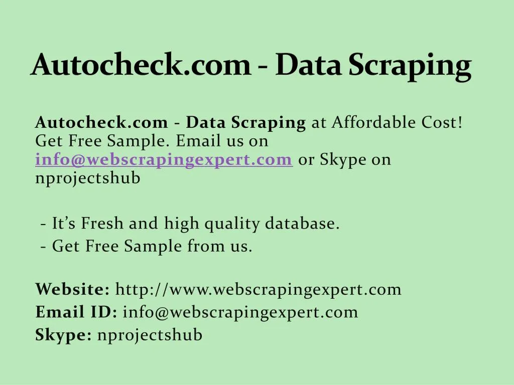 autocheck com data scraping