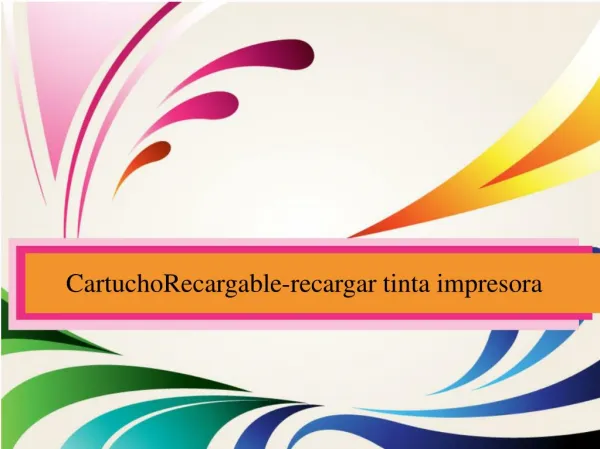 cartuchorecargable recargar tinta impresora