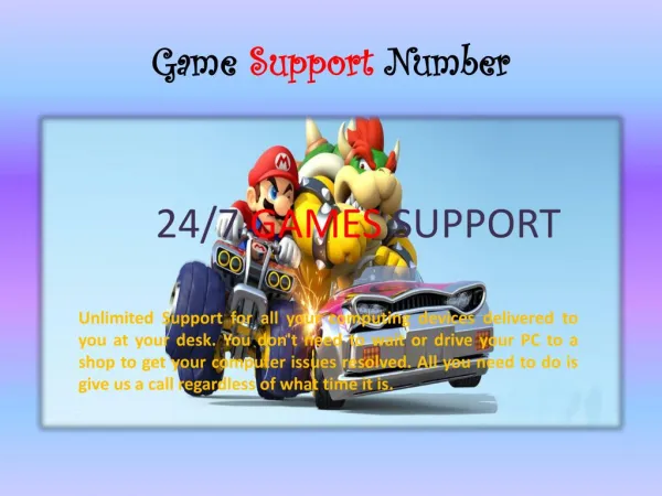 Game Support Number