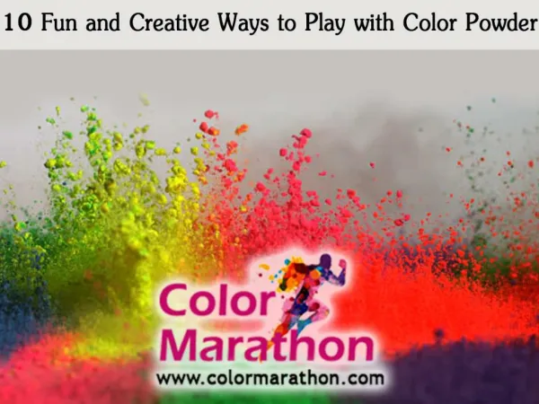 10 Fun and Creative Ways to Play with Color Powder