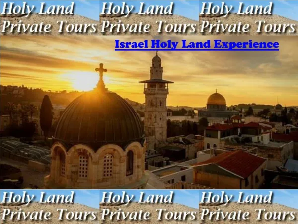 Israel Holy land experience