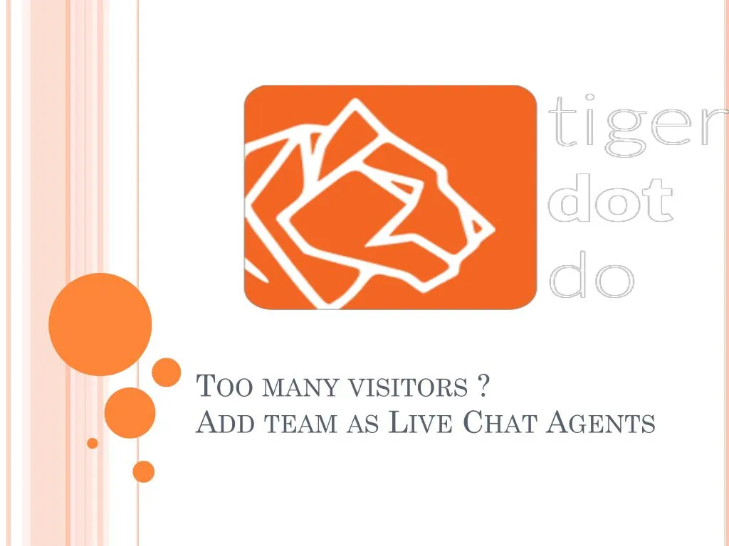 too many visitors add team as live chat agents