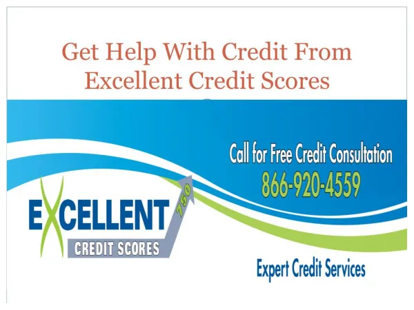 Get Help With Credit From Excellent Credit Scores