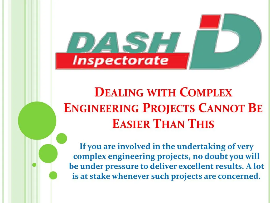 dealing with complex engineering projects cannot be easier than this