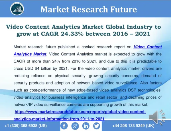 Global Video Content Analytics Market
