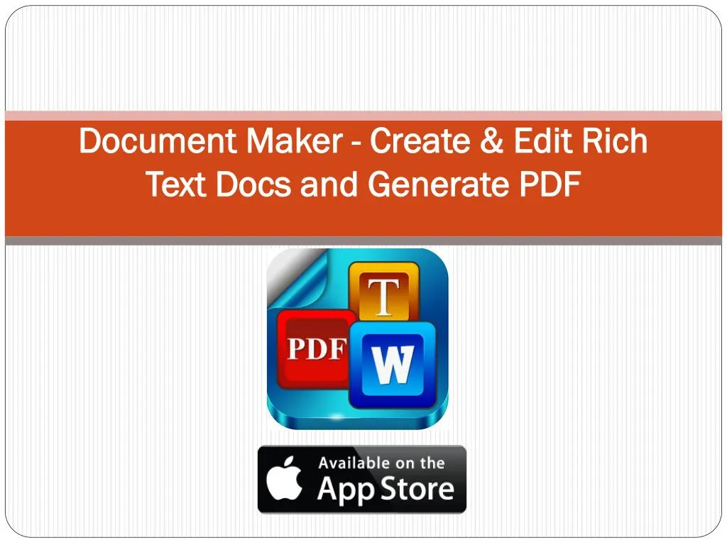 document maker create edit rich text docs and generate pdf