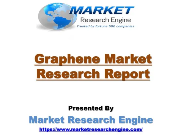 Graphene Market will Grow Globally at a CAGR of 40% from till 2020 - by Market Research Engine