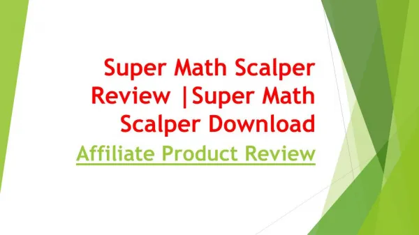 Super Math Scalper Review |Super Math Scalper Download