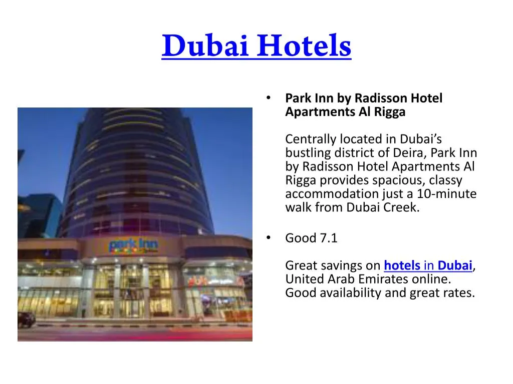 dubai hotels