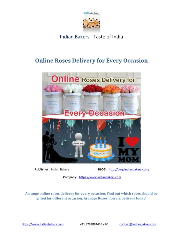 Online Roses Delivery for Every Occasion