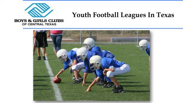 Youth Football Leagues In Texas