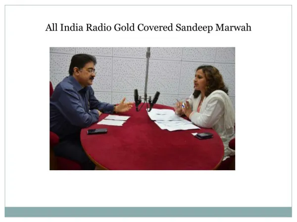 All India Radio Gold Covered Sandeep Marwah