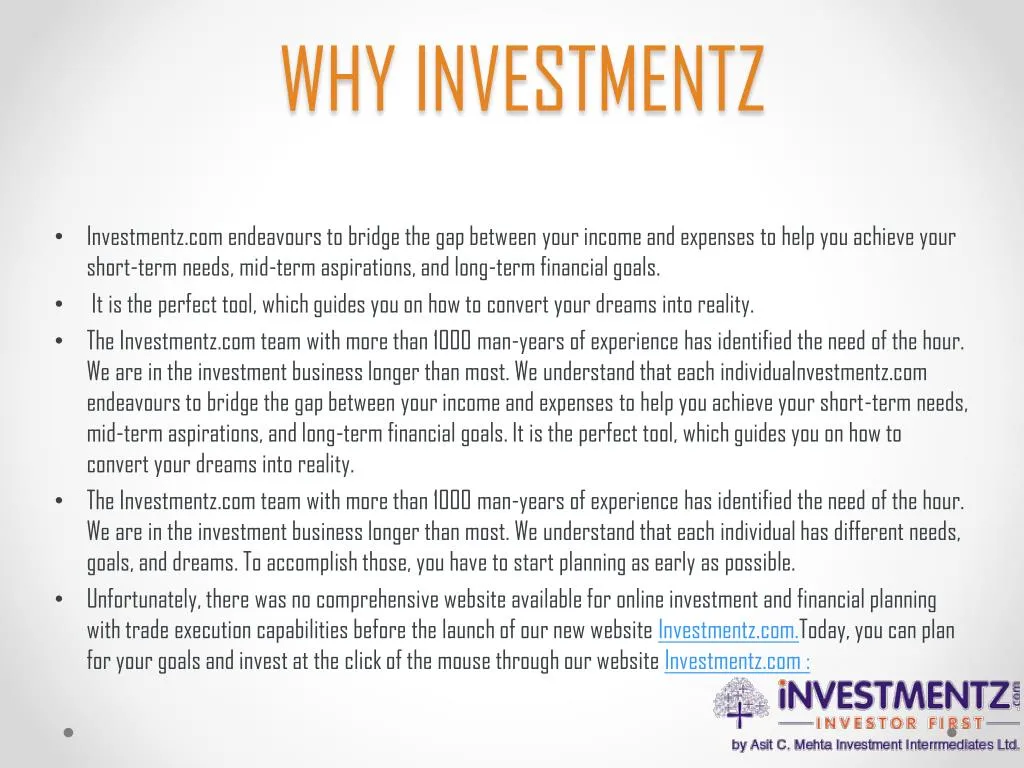 why investmentz