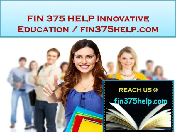 FIN 375 HELP Innovative Education / fin375help.com