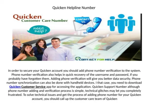 Quicken Customer Support Number