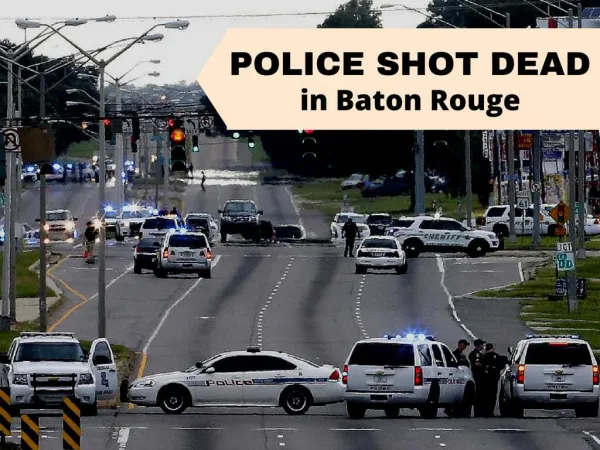 Police shot dead in Baton Rouge