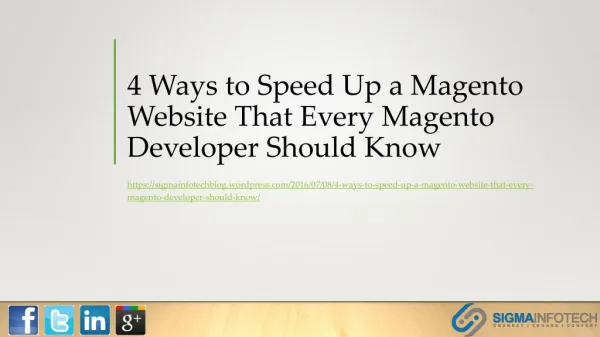 4 Ways to Speed Up a Magento Website That Every Magento Developer Should Know