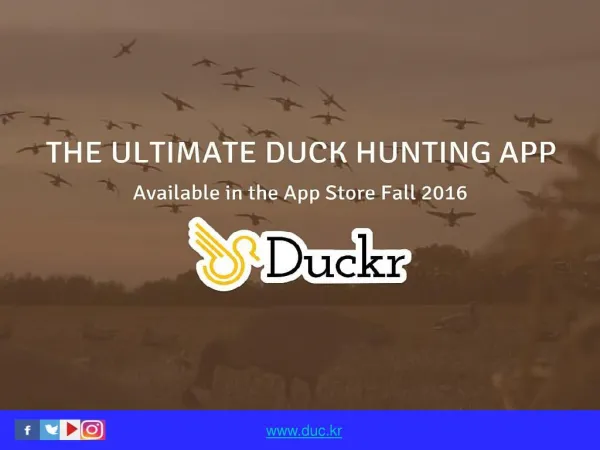 Duck Hunting App