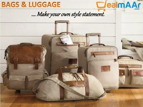 Buy luggage bags online in India at Dealmaar