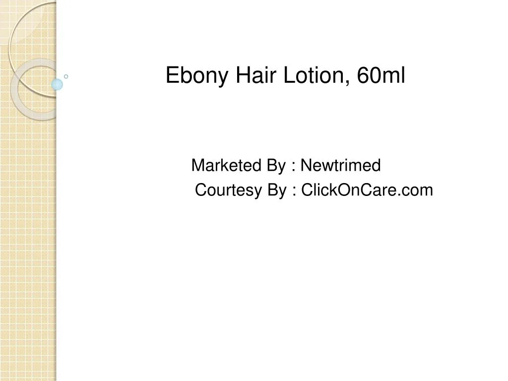 ebony hair lotion 60ml
