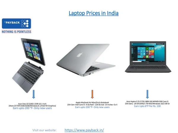 laptop prices in india
